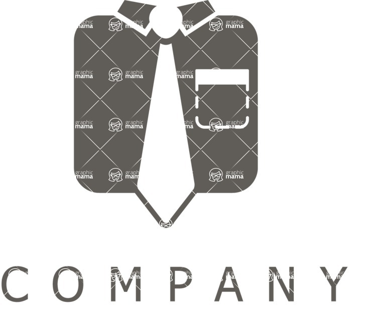 Business Logo Templates - vector graphics in a pack from GraphicMama - Businessman Clothes Company Vector Logo Design
